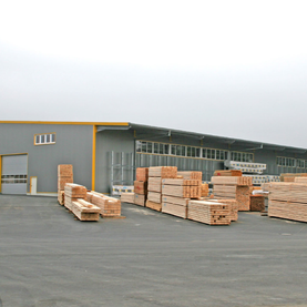 Produktionshalle für Holz